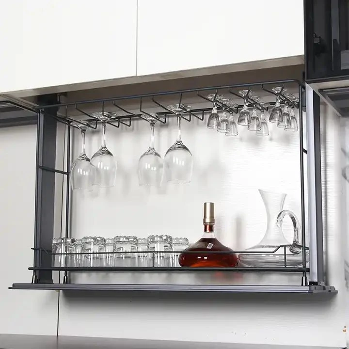 Kitchen Cup Holder Multifunctional Classified Cabinet Storage Rack